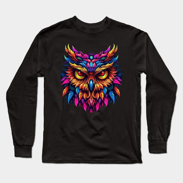 Owl Halloween Long Sleeve T-Shirt by JH Mart